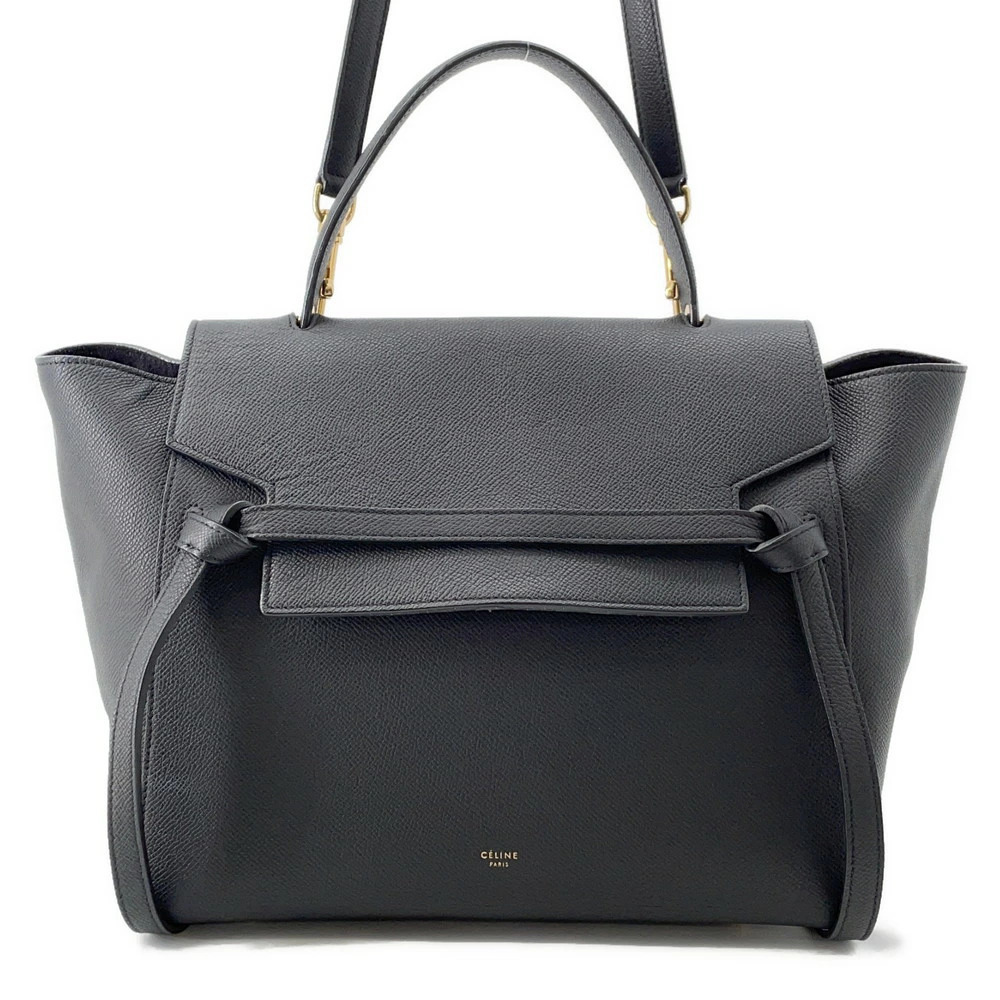 Celine Handbag Belt Bag Body Crossbody Bag Leather Shoulder Black - Picture 1 of 12